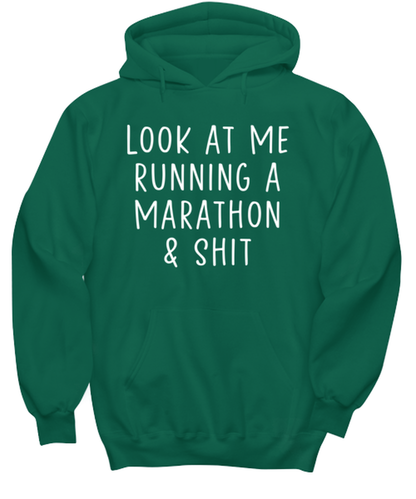 Marathon Hoodie Shirt Hooded Sweatshirt