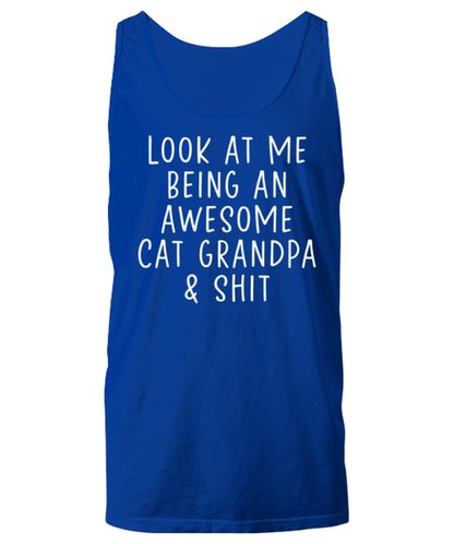 Cat Grandpa Tank Top Unisex Shirt