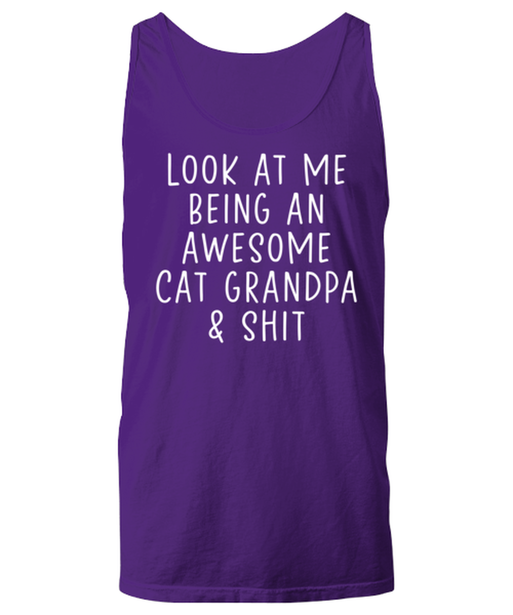 Cat Grandpa Tank Top Unisex Shirt