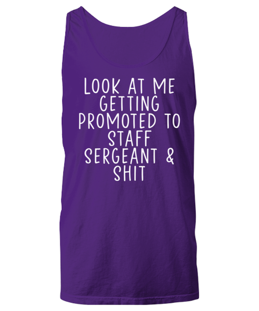 Staff Sergeant Promotion Tank Top Unisex Shirt