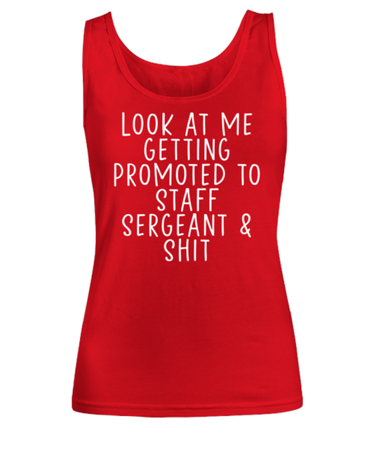 Staff Sergeant Promotion Women's Tank Top Shirt