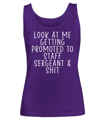 Staff Sergeant Promotion Women's Tank Top Shirt