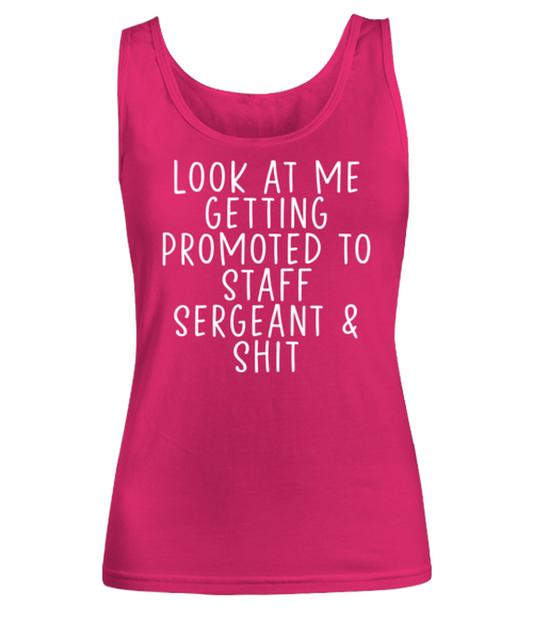 Staff Sergeant Promotion Women's Tank Top Shirt