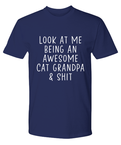 Cat Grandpa Tee Shirt Tshirt