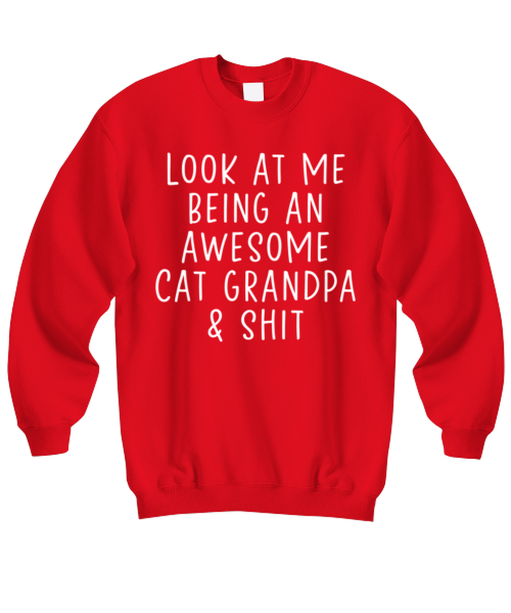 Cat Grandpa Sweatshirt Sweater Shirt