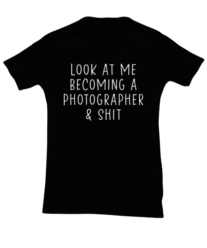 Photographer V Neck Tee Shirt Tshirt