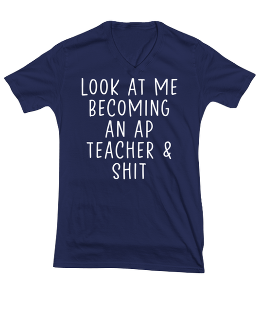 AP Teacher V Neck Tee Shirt Tshirt