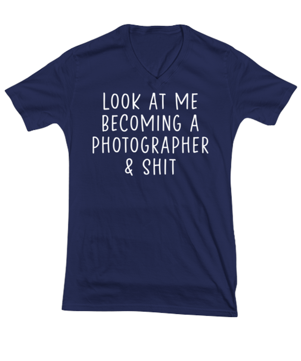 Photographer V Neck Tee Shirt Tshirt