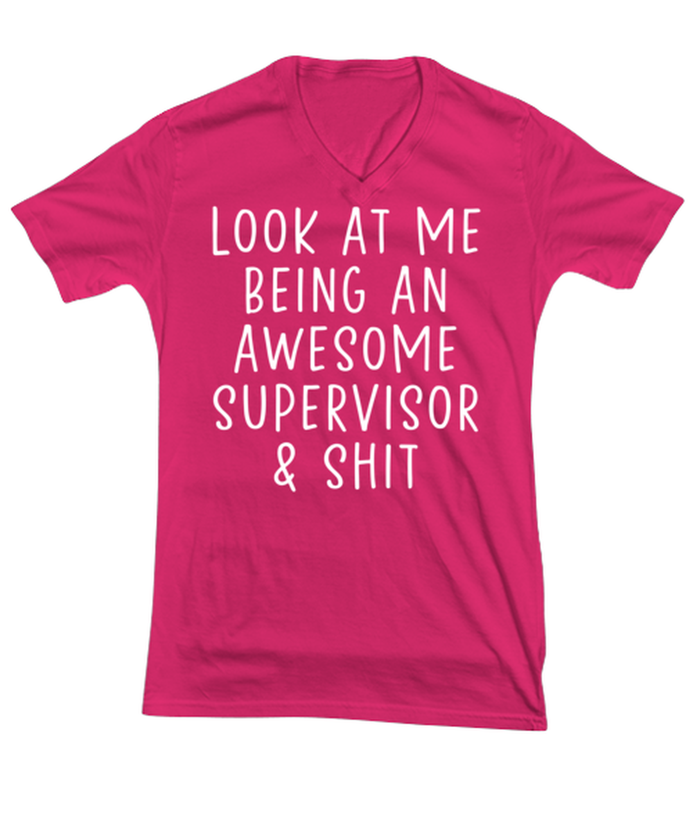 Supervisor V Neck Tee Shirt Tshirt