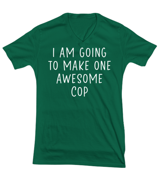 Cop Graduation V Neck Tee Shirt Tshirt