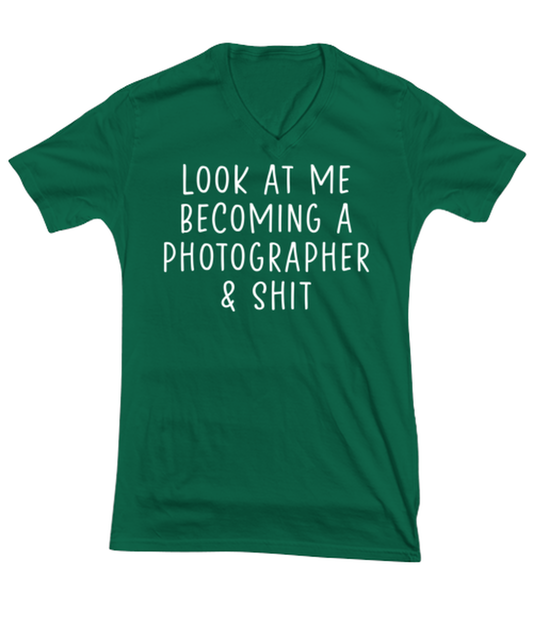 Photographer V Neck Tee Shirt Tshirt