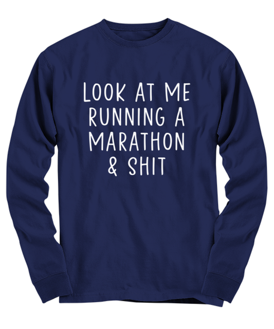 Marathon Long Sleeve Tee Shirt Longsleeve Tshirt