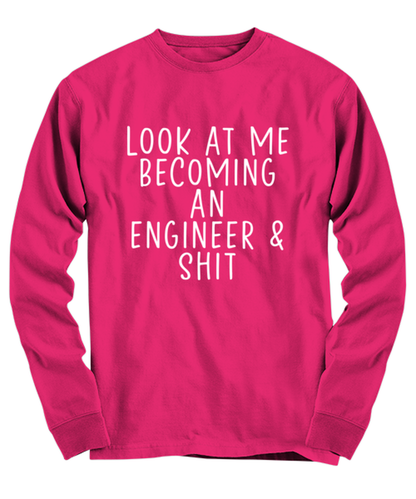 Engineer Graduation Long Sleeve Tee Shirt Longsleeve Tshirt