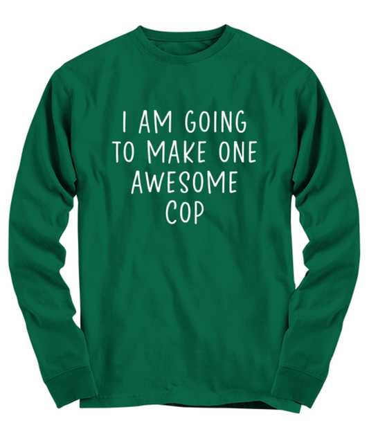 Cop Graduation Long Sleeve Tee Shirt Longsleeve Tshirt