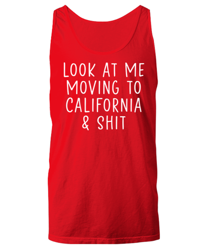 Moving to California Unisex Tank Top Tank Shirt