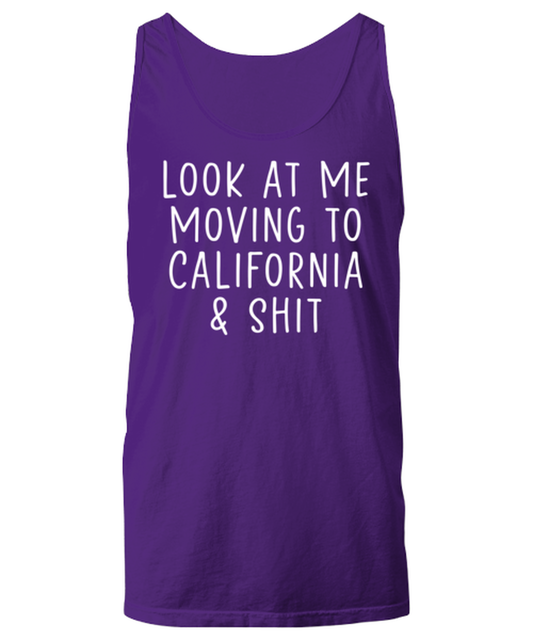 Moving to California Unisex Tank Top Tank Shirt