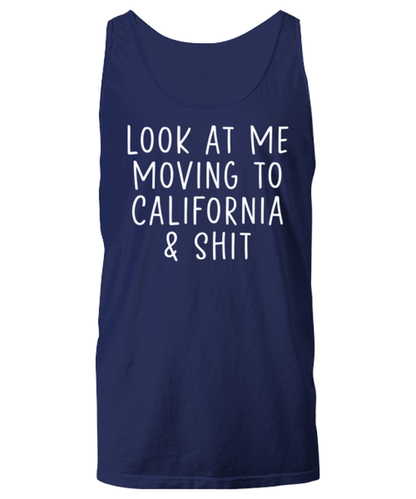 Moving to California Unisex Tank Top Tank Shirt