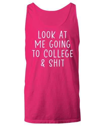 College Student Unisex Tank Top Tank Shirt