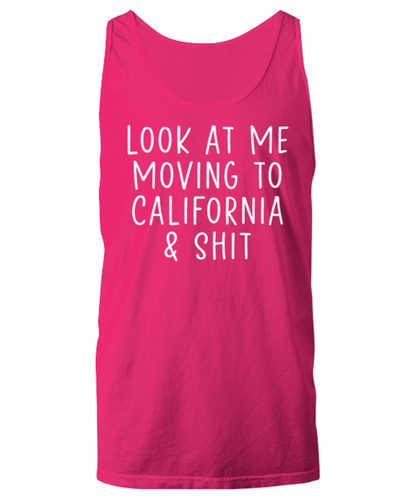 Moving to California Unisex Tank Top Tank Shirt