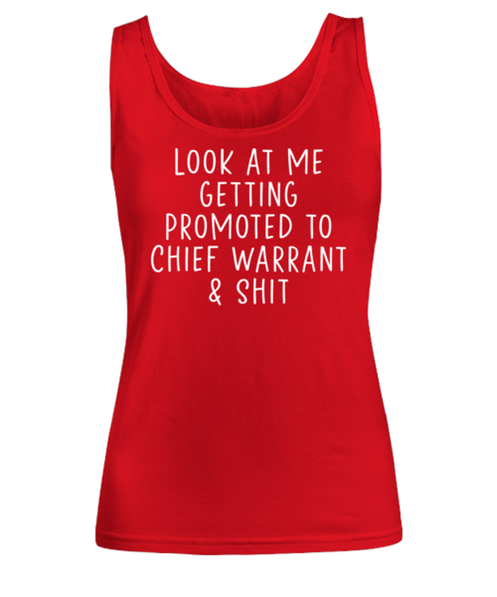 Chief Warrant Promotion Women's Tank Top Tank Shirt