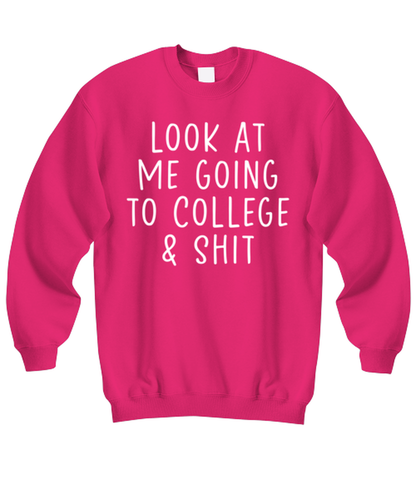 College Student Sweatshirt Sweater Shirt