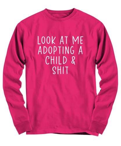 Child Adoption Long Sleeve Tee Shirt Longsleeve Tshirt