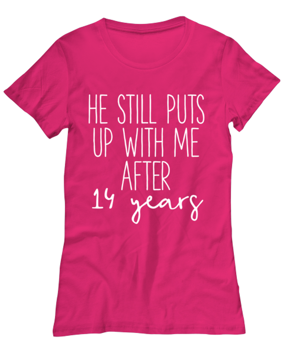 14th Anniversary Women's Tee Shirt Woman Tshirt