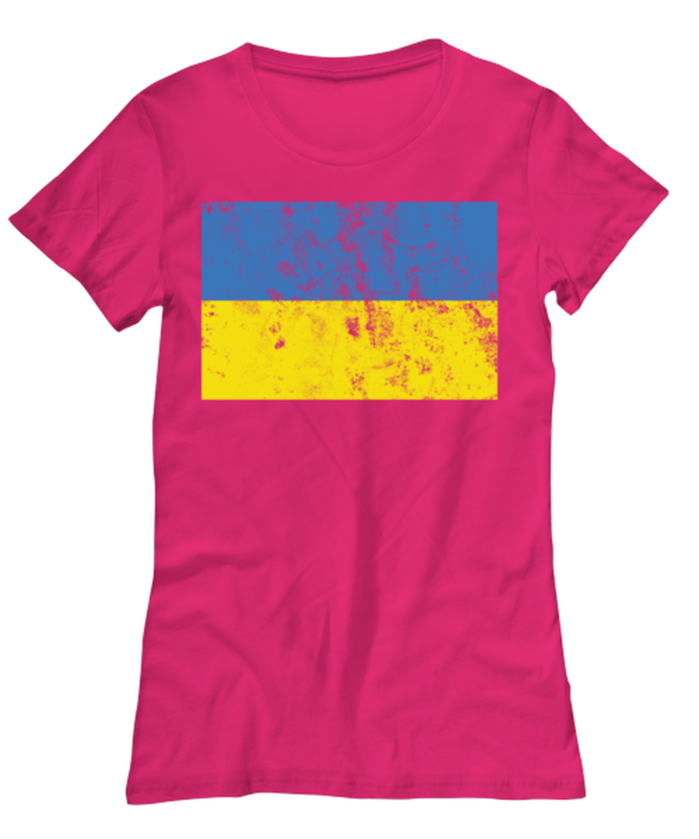 Ukraine Flag Ukrainian Women's Tee Shirt Woman Tshirt