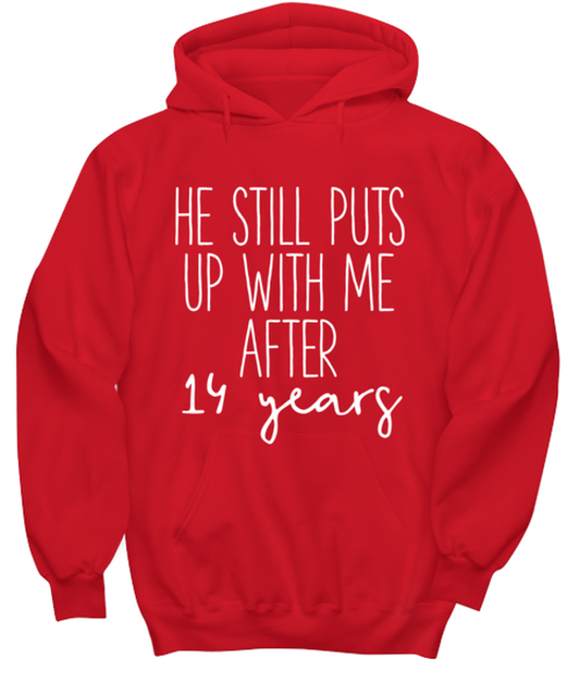 14th Anniversary Hoodie Hooded Tshirt