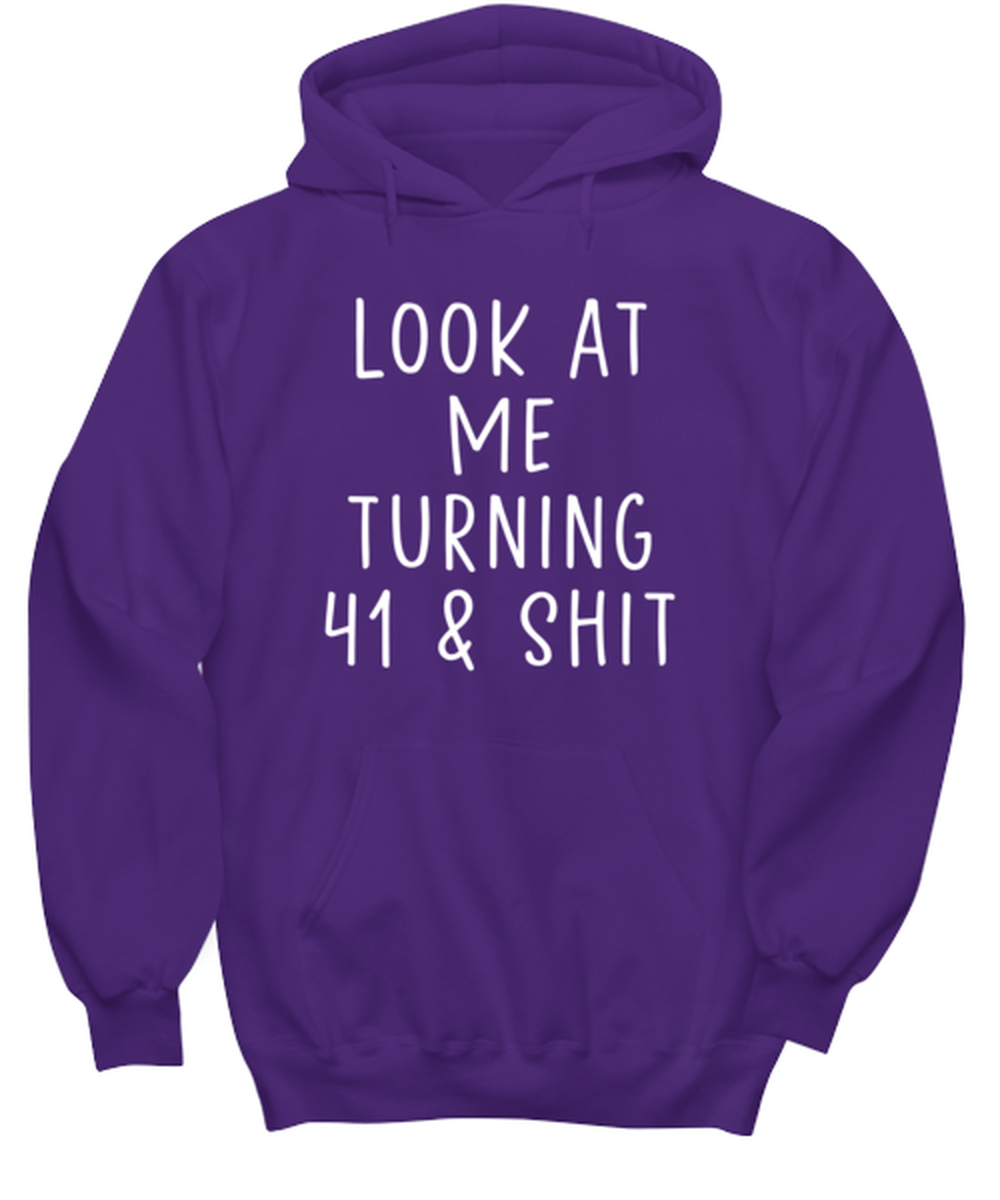 41st Birthday Hoodie Hooded Tshirt