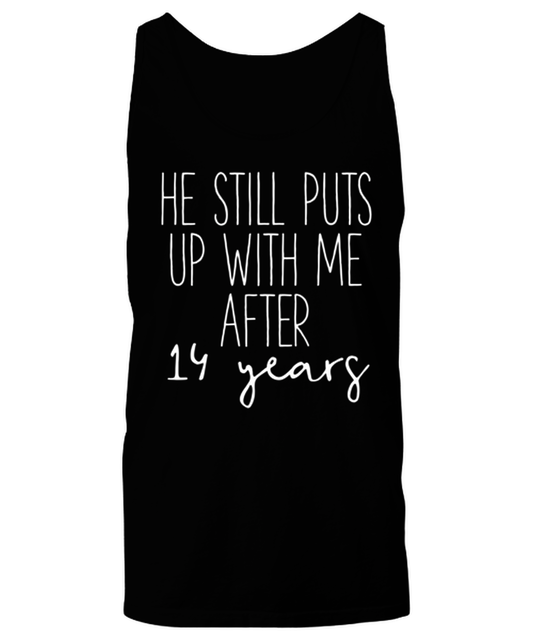 14th Anniversary Unisex Tank Top Shirt