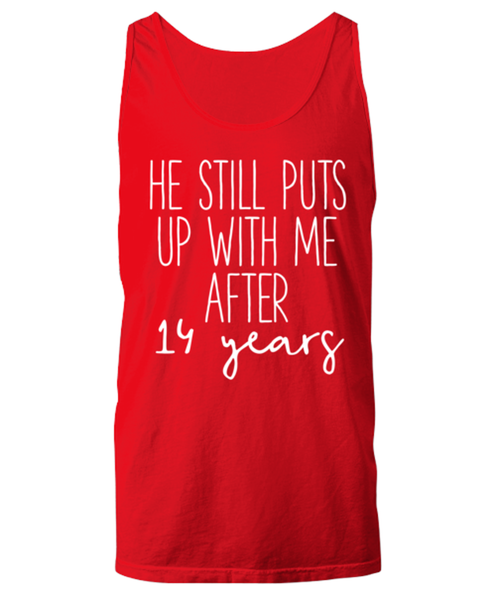 14th Anniversary Unisex Tank Top Shirt