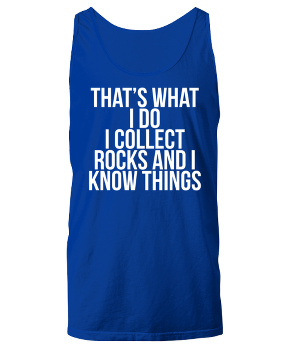 Rock Collector Unisex Tank Top Shirt