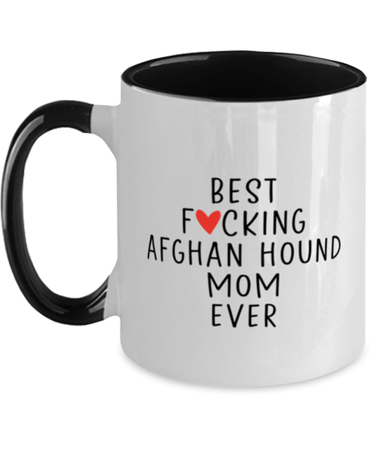 Afghan Hound Mom Two Tone Coffee Mug Nice Appreciation Thank You Cup 11oz