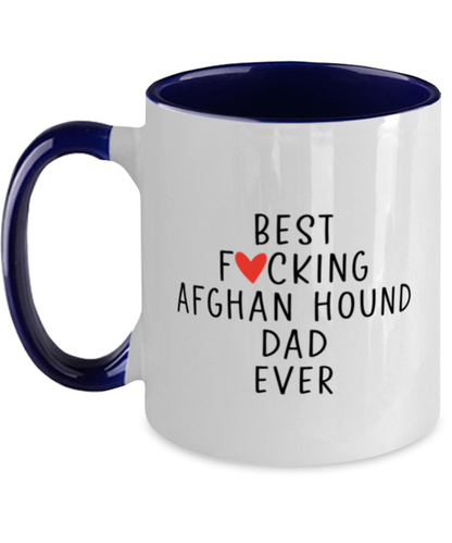 Afghan Hound Dad Two Tone Coffee Mug Nice Appreciation Thank You Cup 11oz