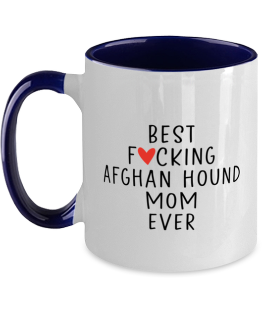 Afghan Hound Mom Two Tone Coffee Mug Nice Appreciation Thank You Cup 11oz