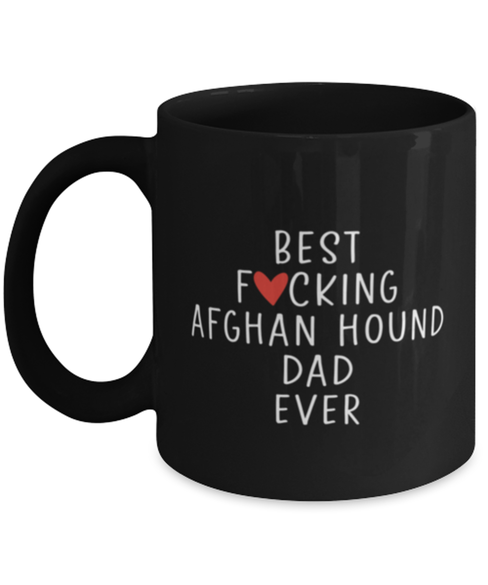 Afghan Hound Dad Black Coffee Mug Nice Appreciation Thank You Cup