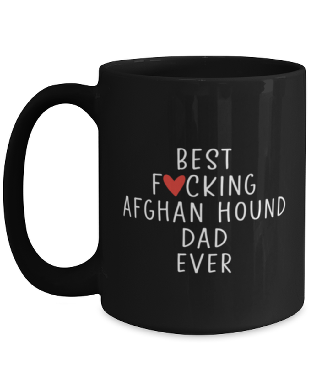 Afghan Hound Dad Black Coffee Mug Nice Appreciation Thank You Cup