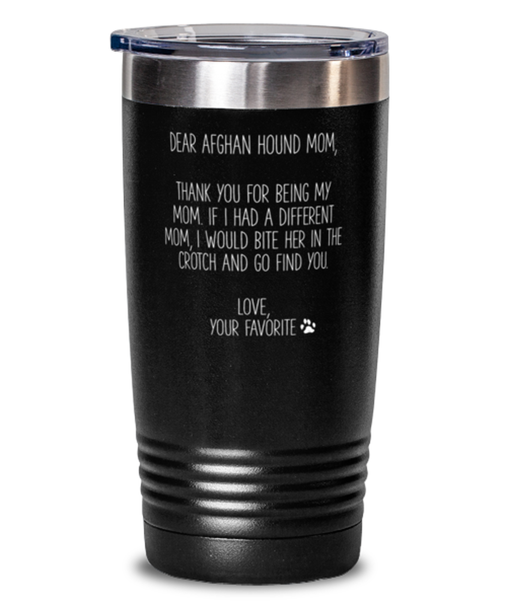 Afghan Hound Mom Tumbler Nice Appreciation Thank You Travel Mug