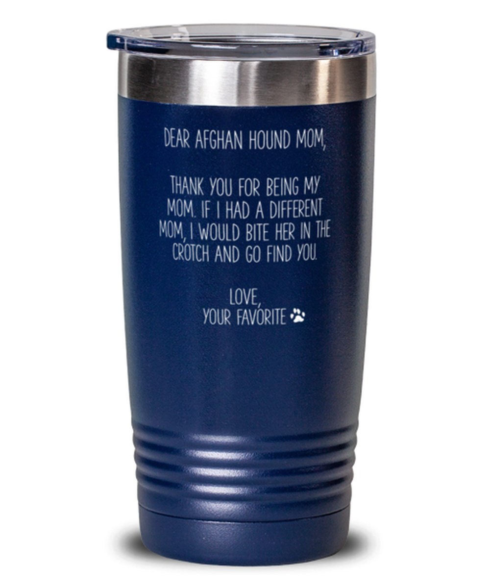 Afghan Hound Mom Tumbler Nice Appreciation Thank You Travel Mug