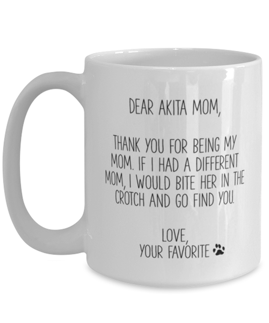 Akita Mom Coffee Mug Nice Appreciation Thank You Cup