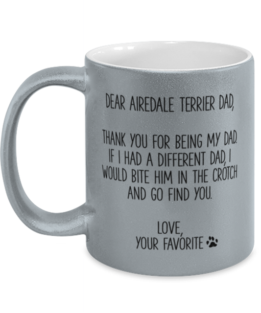 Airedale Terrier Dad Coffee Mug Nice Appreciation Thank You Cup