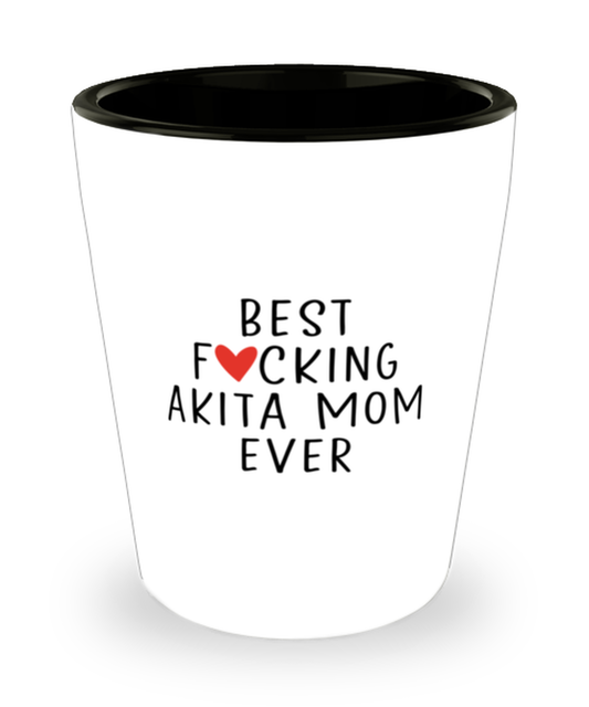 Akita Mom Shot Glass Nice Appreciation Thank You Shotglass