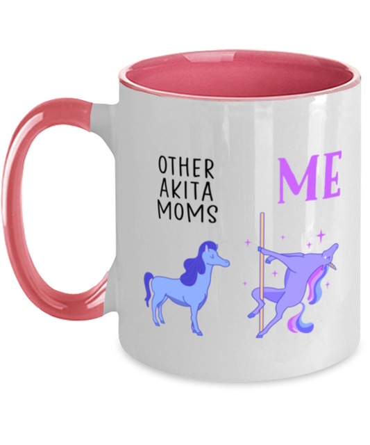 Akita Mom Coffee Mug Nice Appreciation Thank You Two Tone Cup