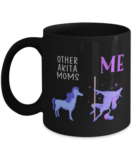 Akita Mom Black Coffee Mug Nice Appreciation Thank You Cup