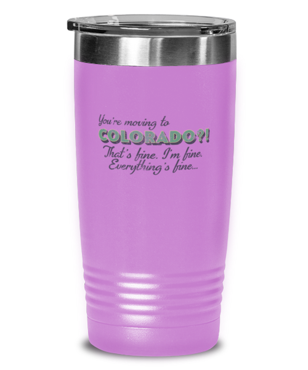 Moving to Colorado Moving Away Tumbler Travel Coffee Mug Unique Cup