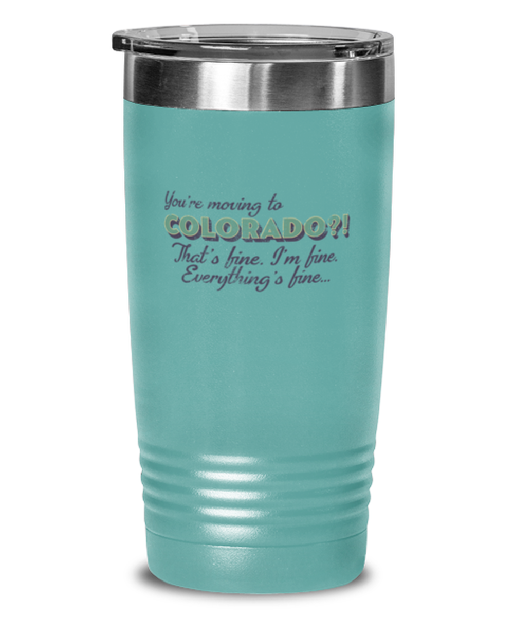 Moving to Colorado Moving Away Tumbler Travel Coffee Mug Unique Cup