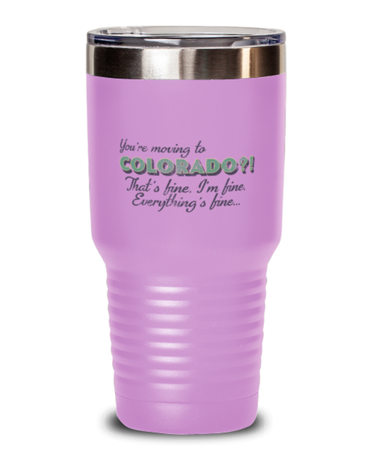 Moving to Colorado Moving Away Tumbler Travel Coffee Mug Unique Cup