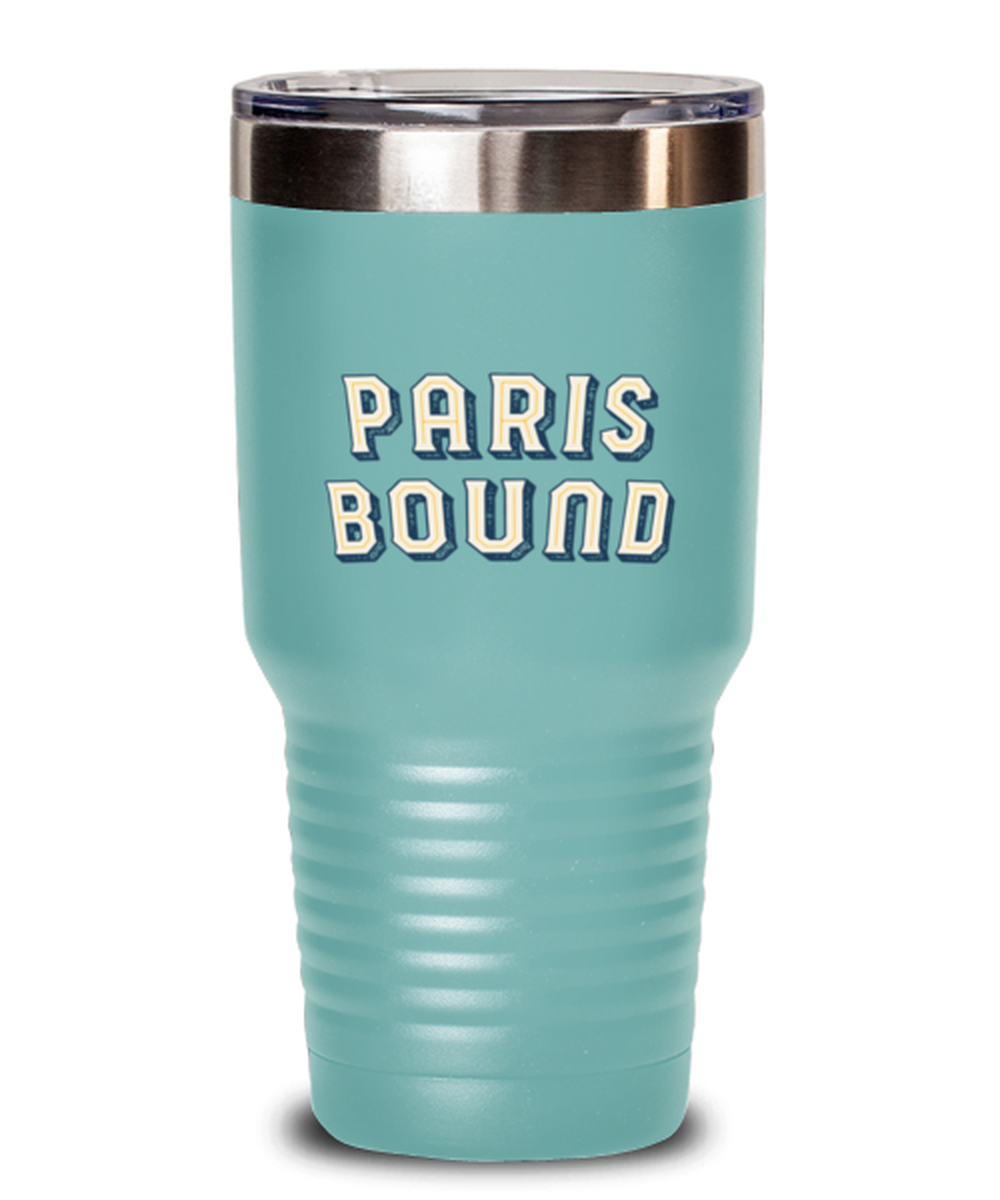 Moving to Paris France Moving Away Housewarming Tumbler Travel Coffee Mug Unique Cup