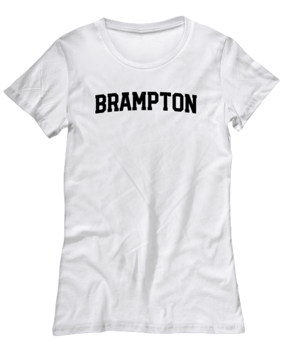 Brampton Canada Moving Away Womens T Shirt Unique Tshirt Cool Woman Tee